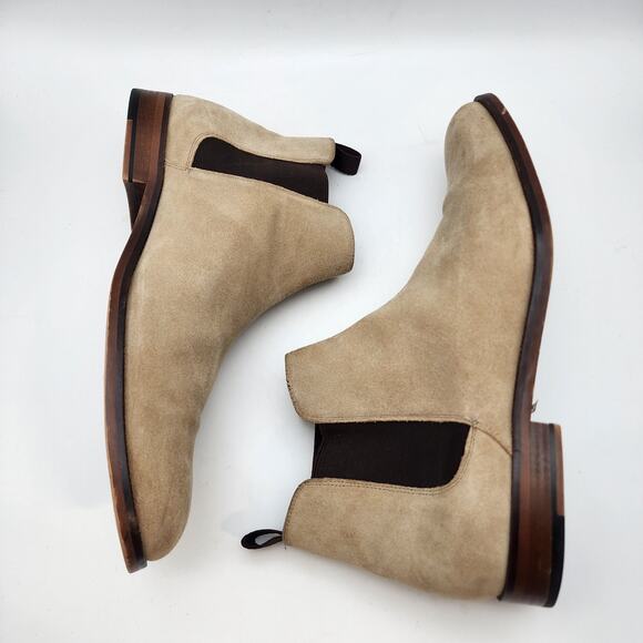 Aldo Mens Suede Chelsea Ankle Boots Size 12 Beige Professor Business Casual main image 6